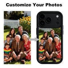 Phone Case - Custom Photo Thick Soft Phone Case - Personalized Case for Iphone 17/ 16/ 15/ 14/ 13/ 12/ 11 Pro Max/ Pro/ Plus, Full Coverage Protection, Scratch-Resistant & Wear-Resistant, Creative Gift for Family & Friends on Birthdays, Christmas