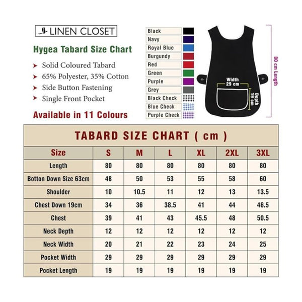 Tabard Apron | Aprons for Men, Women, and Ladies | Professional Cooking Aprons with 2 Pockets | Adjustable Kitchen Apron for Baking, BBQ, Grilling, Gardening, Crafting, Cleaning, Painting, Barista, Restaurant Work | Cute & Stylish Gift Apron for Mom, Sist