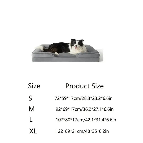 Orthopedic Extra for Large Dog Bed (XXL) - Thick Cushioned Dog Sofa Bed with Non-Slip Base, Heavy-Duty Pet Mattress for Large Dogs, Easy Assembly, Ideal for Indoor/Outdoor Use - Compatible with Small, Medium, And for Large Breeds