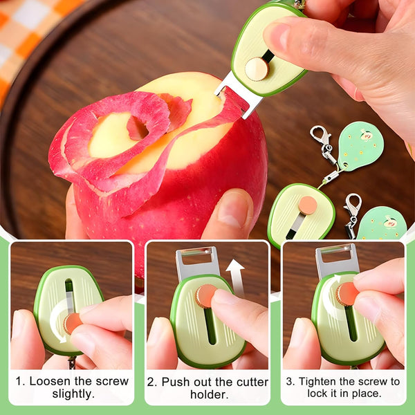 4Pcs Portable Mini Potato Peeler Set – Compact and Lightweight Peelers for Kitchen, Ideal for Vegetables, Fruits, Peeling Tasks, Easy to Store and Carry