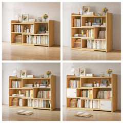 Expandable Desktop Bookcase, Freestanding Multi-layer Bookshelves, Adjustable Width Bookshelf Book Shelf Storage Unit, Multifunctional Storage Rack Book Shelf for Home Office Storage Organization