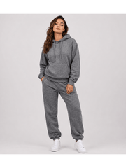 Women'S Outfit Two-Piece Set Featuring a Hooded Long-Sleeve Sweatshirt And Long Pants Solid Colour Knit Fabric Tracksuit, Regular Fit, Perfect Gift for Women, Daily & Outdoor Wear Large Pockets Matching For All Seasons S-XL