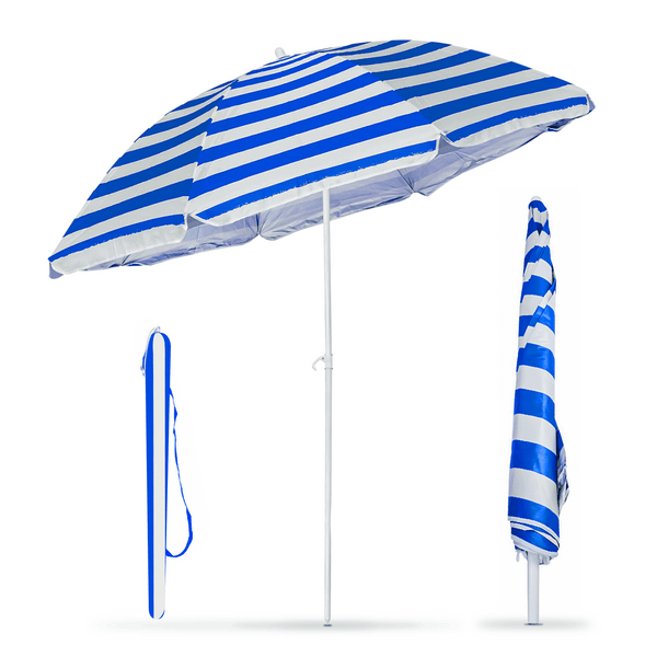 1.7m Garden Parasol Outdoor Tilt Umbrella, Parasol UV Canopy Patio Sun Shade Umbrella for Garden
