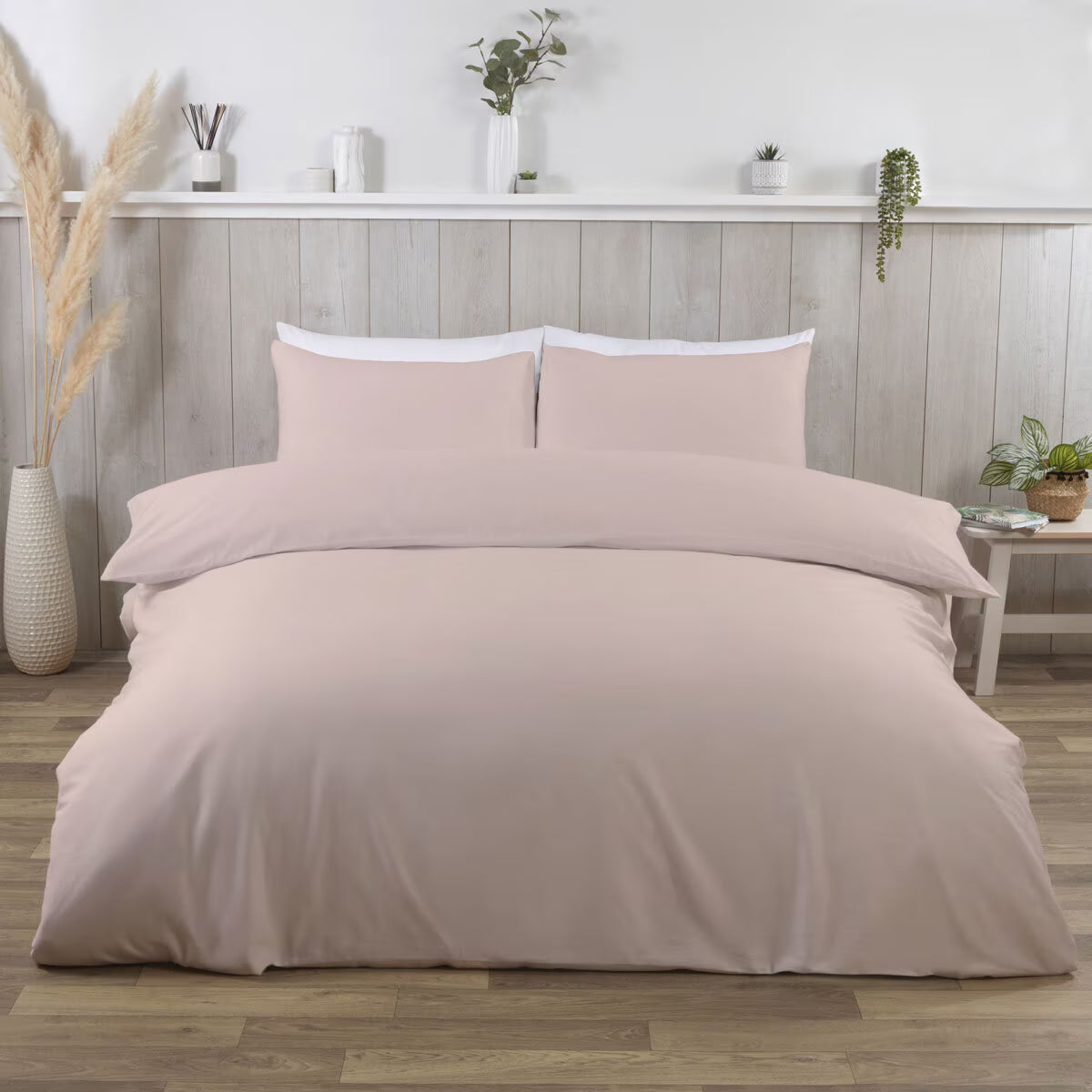 Purity Home Green Easycare 400TC Duvet Set in 3 Colours, Single