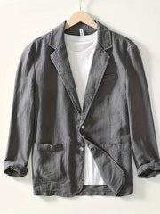 New Men'S - Single-Layer Suit Jacket, Soft, Comfortable, Stylish, Classic, Casual, And Suitable for Light Business Wear