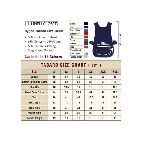 Pack of 2 Tabard Apron | Aprons for Men, Women, and Ladies | Professional Cooking Aprons with 2 Pockets | Adjustable Kitchen Apron for Baking, BBQ, Grilling, Gardening, Crafting, Cleaning, Painting, Barista, Restaurant Work | Cute & Stylish Gift Apron for
