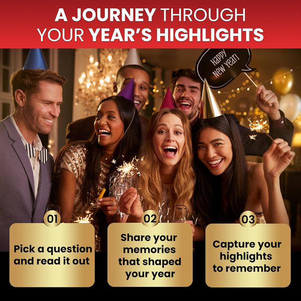 BEST of the YEAR – the Feel-Good Game for New Year’S Eve 2025 | Sparks Meaningful Conversations | Gift Idea for Secret Santa & Holiday Family Game Night for Adults & Kids | 1–10 Players