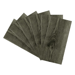 36pcs Self Adhesive Vinyl Flooring, 15X30cm Wood & & Stone Grain Effect Peel and Stick Floor Tiles, Waterproof Flooring Stickers for Home Office Bedroom Kitchen Living Room