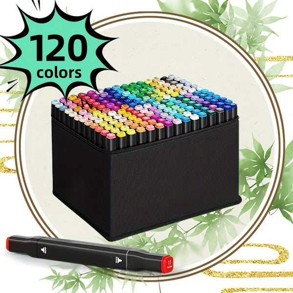 168/120/262/80 Color Double-ended Art Markers, Bright Colors, Smooth Blending, Very Suitable for Sketching, Illustration, Comics, Painting And Design Creation, Suitable for Professional Art Purposes And Art Projects, Art Tools, High-quality Markers