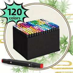 168/120/262/80 Color Double-ended Art Markers, Bright Colors, Smooth Blending, Very Suitable for Sketching, Illustration, Comics, Painting And Design Creation, Suitable for Professional Art Purposes And Art Projects, Art Tools, High-quality Markers