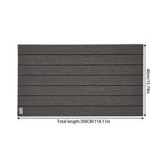 1pc 3D Imitation Wood Grain Grille Wall Panels, 300*40cm, Self-adhesive Vertical Stripe Wall Stickers, Peel and Stick, TV Background Decoration Stickers for Bedroom and Living Room, Kitchen and Bathroom Wall Renovation Stickers, Ideal for Renovating Livin