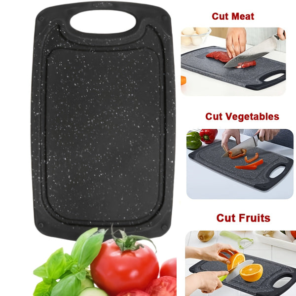 3pcs/13pcs Kitchen Cutting Board, Plastic Cutting Board, Thick Cutting Board, Suitable For Cutting Meat, Vegetables, And Fruits, With Easy-grip Handle, Dishwasher Safe.
