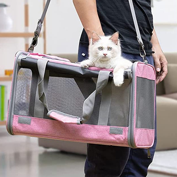 Large Pet Carrier Bag Portable Soft Fabric Fold Dog Cat Puppy Travel Bag in UK