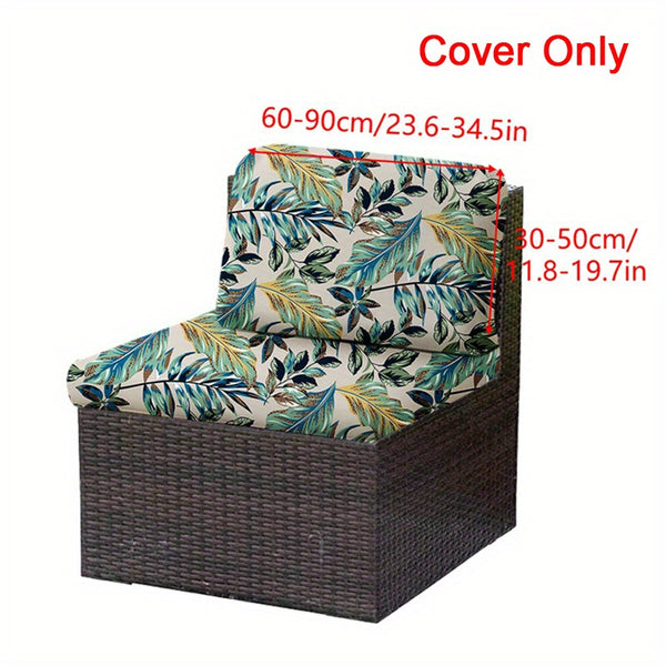 Stretchable Outdoor Cushion Covers for a 1/2/3 Seat Patio Sofa, Designed for Rattan Couches And Chairs