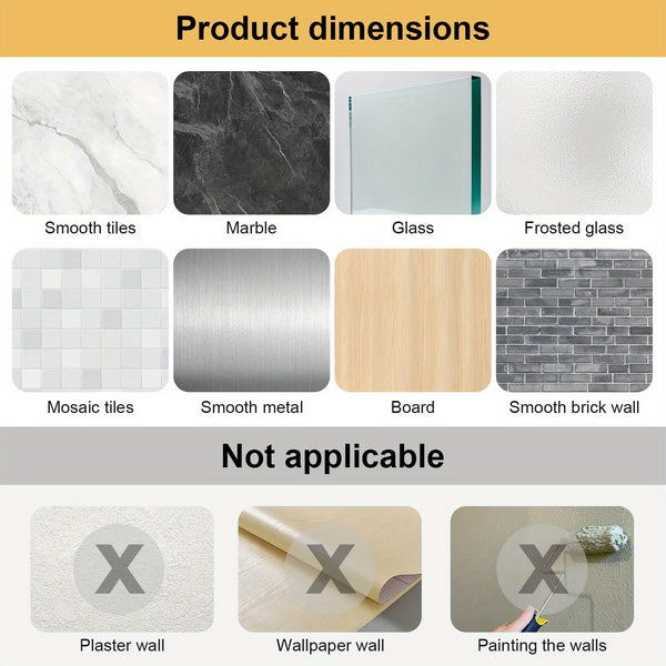 50pcs Marble Self-Adhesive Wall Tiles Wall Hanging Decor Fashion 30x30cm