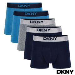 DKNY Men'S Modal Boxer 5 Pack in Black