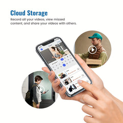 1080P Video Doorbell Camera, Intelligent Human Detection, Cloud Storage, Real-time Viewing, Two-way Audio, Infrared Night Vision, Battery Powered, Indoor Monitoring, USB Interface, 5200mAh Battery.