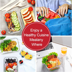 VERONES 10Pack Glass Meal Prep Containers, Airtight Glass Lunch Containers,Stackable Glass Food Storage Containers Set with Lids,Exclusive of BPA, for Microwave,Oven, Freezer&Dishwasher Friendly,Red