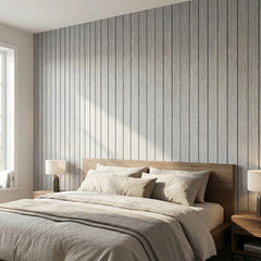 1pc 3D Imitation Wood Grain Grille Wall Panels, 300*40cm, Self-adhesive Vertical Stripe Wall Stickers, Peel and Stick, TV Background Decoration Stickers for Bedroom and Living Room, Kitchen and Bathroom Wall Renovation Stickers, Ideal for Renovating Livin