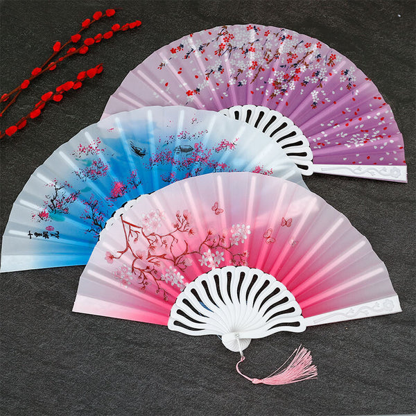 Folding Fan Hand Held Bamboo Fan Chinese Style Wedding Party Dance Fans hot