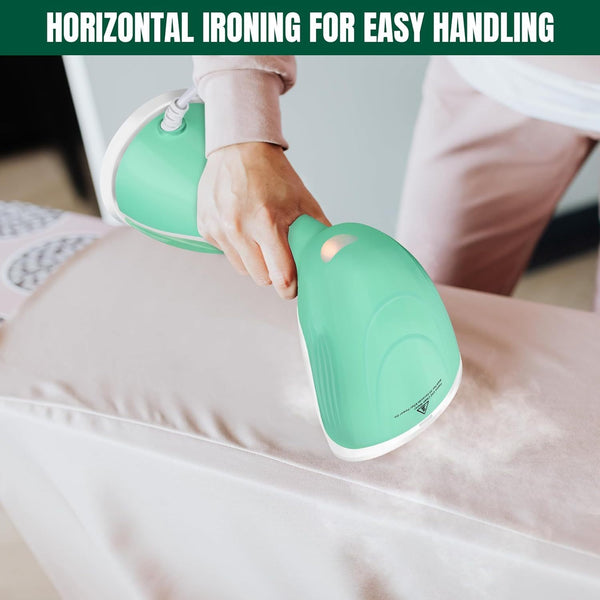 1800W Handheld Clothes Steamer, Portable Garment Steamer Clothing for Home Office Travel, 30s Fast Heat-up Powerful steam Iron with 300ML Large Water Tank, Mini Compact Fabric Wrinkle Remover