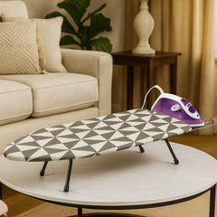 Ironing Board Foldable Mini Ironing Board Tabletop Ironing Board Foldable Portable Design with Built-in Iron Rest, Non-Slip Legs, Lightweight for Small Spaces, Dorms, Apartments