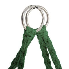 Courtyard Woven Hanging Basket, Hanging Cotton Rope Iron Ring Hanging Chair, Balcony Rocking Chair, Suitable for Indoor, Outdoor, Home, Balcony, Courtyard, Garden, Maximum Load Capacity: 200kg, Material: Iron Ring, Cotton Rope (No Include Cushion)