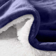 1pc Luxurious Double-Sided Sherpa Throw Blanket – Soft, Warm & Cozy Contemporary Blanket, Machine Washable, Perfect for Couch, Bed, Office & Travel, Ideal Gift