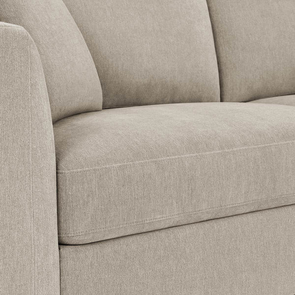 Thomasville Walsen Grey Fabric Corner Sofa with Storage Ottoman