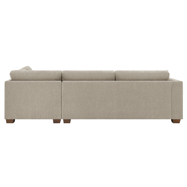 Thomasville Walsen Grey Fabric Corner Sofa with Storage Ottoman