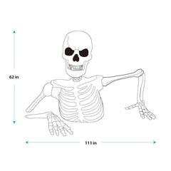 Halloween 5ft (1.6m) Giant Ground Breaking Skeleton with Lights & Sounds