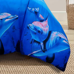 4pcs Printed Duvet Cover Set, Soft Comfortable Multi-design Printed Bedding Set, For Bedroom, Guest Room (1 Fitted sheet + 2 Pillowcases + Without Core) Trendy Design, Soft Fabric, Brushed Material, Lightweight