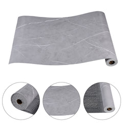300CM x 60CM, 3D Marble Wall Tiles Roll, Self-Adhesive Foam Wall Stickers, Glossy Finish Grey Marble Effect Wallpaper Roll, PVC Marble Look Wall Tiles Stickers, Thickened Design, Living Room TV Backdrop Home Decoration Wall Panels, Peel and Stick, Easy to