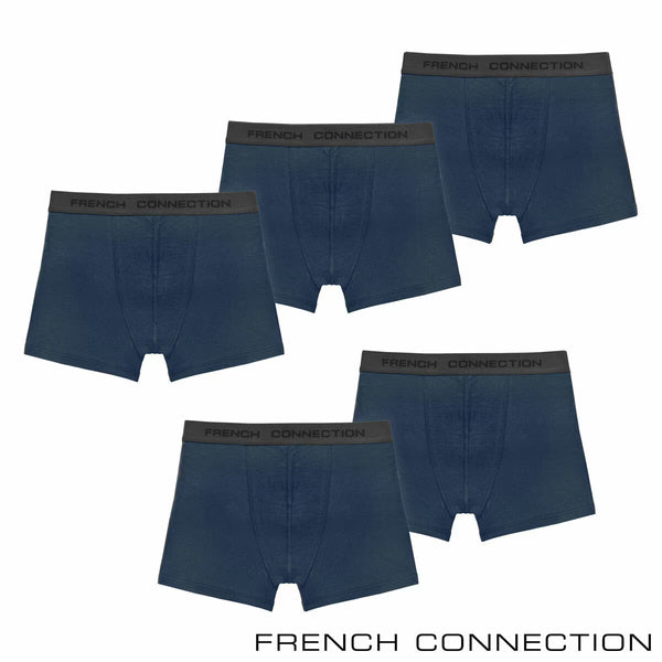 French Connection Men'S Modal Boxer 5 Pack