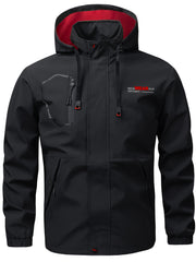 Men'S Outdoor Hooded Lightweight Jacket Sports Coat Inner Mesh Fabric