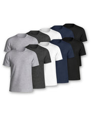 5 / 10 Pack Men'S Cotton T-Shirts – Super Soft Breathable Stretch Tees – Durable Comfort Fit Casual, Work or Sports Men'S Tops Multipack – Local UK Shipping