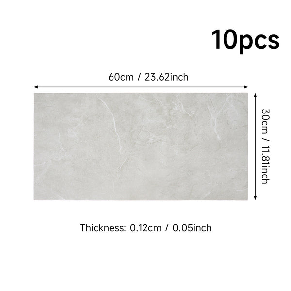 LIVINGANDHOME 10/20-Pack Marble Peel and Stick Floor Tiles - 12