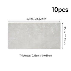 LIVINGANDHOME 10/20-Pack Marble Peel and Stick Floor Tiles - 12