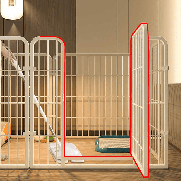 6-Panel Spacious Metal Dog Pen, Detachable Pet Pen, Small And Medium Exercise Pen, Easy to Assemble - Versatile Shape for Dogs, Rabbits, Ducks And Other Small And Medium Animals, 120 X 60 X 60Cm