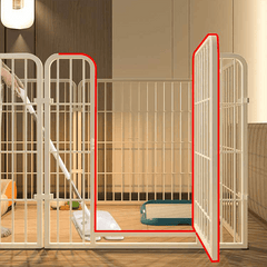 6-Panel Spacious Metal Dog Pen, Detachable Pet Pen, Small And Medium Exercise Pen, Easy to Assemble - Versatile Shape for Dogs, Rabbits, Ducks And Other Small And Medium Animals, 120 X 60 X 60Cm