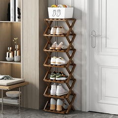 1pc Free Installation Retractable Shoe Rack, Foldable 3-9 Layer Shoe Rack, Small Narrow Doorway Home, Multi-layer Simple Shoe Cabinet