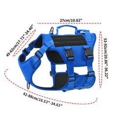 Reflective No-Pull Dog Harness for Large Breeds - Escape-Proof, Soft Padded Full Body Vest with Adjustable Straps & Dual Handles, Ideal for Walking, Hiking & Training - Black Checkered Design
