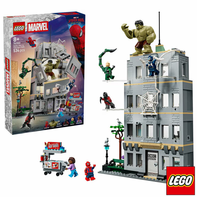 LEGO Marvel Spider-Man Vs. Hulk Epic Clash - Model 76350 (8+ Years)