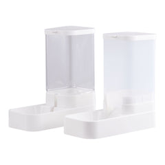 Pet Feeder Pets Food Feeder and Waterer Set 3.8L 2.1kg, 29*13.5*28.5cm, Travel Supply Feeder and Water Dispenser for Dogs Cats Pets Animals