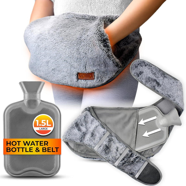 Wearable Hot Water Bottle Belt 1.5L – Wrap Around Hot Water Bottle for Period Pain Relief, Back Pain & Cramps – Adjustable & Washable
