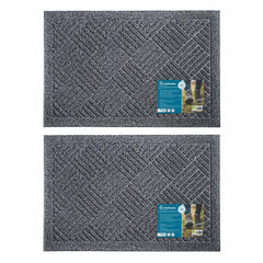 JVL Dirt Defender Door Mat in Beige, 40 X 60 Cm - 2 Pack