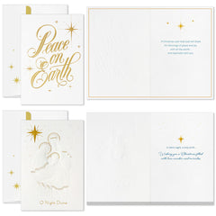 Hallmark Hand Crafted Christmas Card Assortment: Peace on Earth - 40 Pack