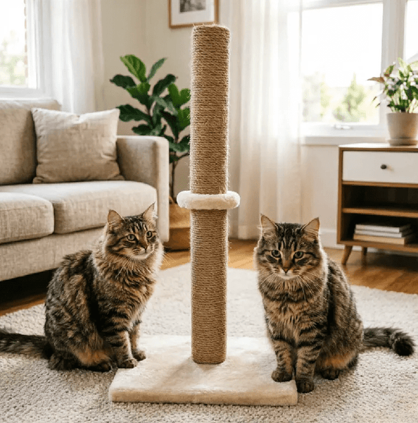 Cat Scratching Post 62CM Pole Scratcher Tree Scratch Post Woven Sisal Tall