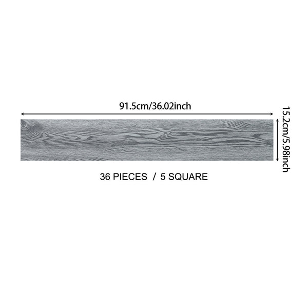 7/21/36pcs Grey Wood Effect Wall Panels Self-adhesive Floor Planks, 1/3/5m² PVC Flooring Vinyl Floorboard Floor Tiles for Living Room, Bedroom, Kitchen
