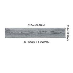 7/21/36pcs Grey Wood Effect Wall Panels Self-adhesive Floor Planks, 1/3/5m² PVC Flooring Vinyl Floorboard Floor Tiles for Living Room, Bedroom, Kitchen